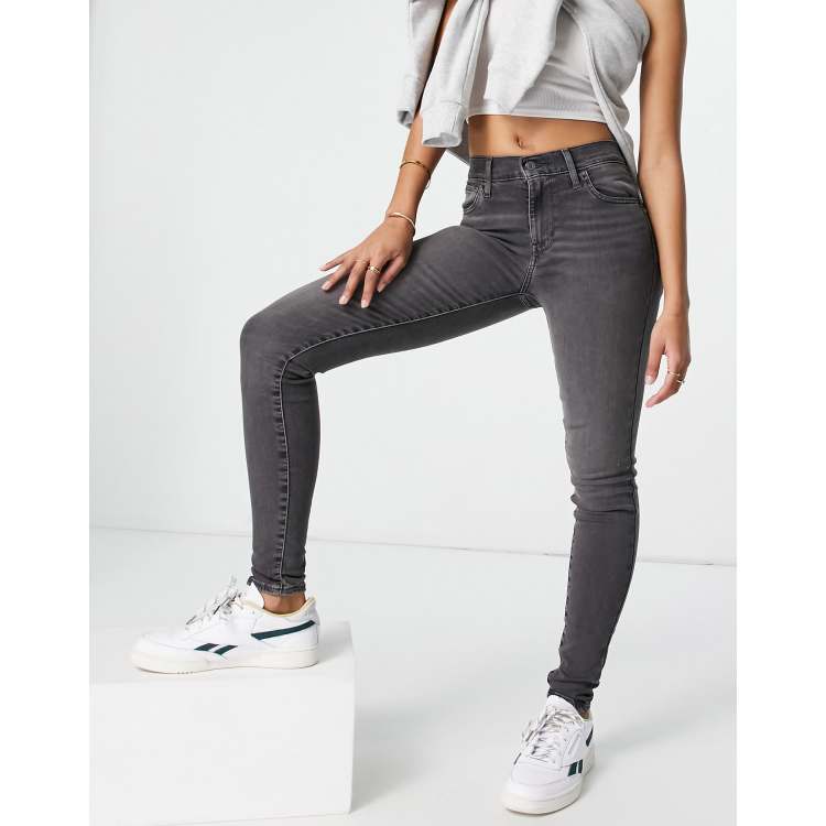 Levi s 720 hirise super skinny jeans in grey ASOS