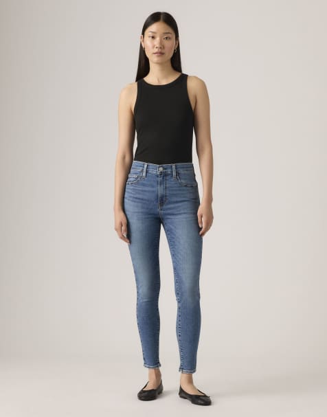 Levis - 720 - Jean super skinny à taille haute - Bleu moyen - view 1