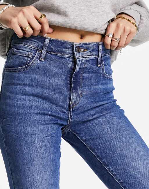 Levi's - 720 - Superskinny jeans met hoge taille in mid-wash blauw, 3 van 5