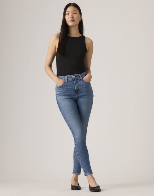 Levi's - 720 - Vaqueros azul medio de corte superpitillo y talle alto, 3 de 4