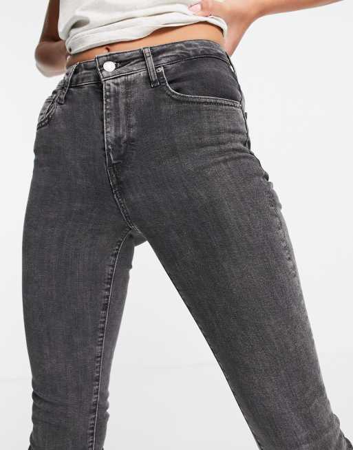 Levi's – 721 – Eng geschnittene Jeans mit hohem Bund in verwaschenem Schwarz, 3 von 4