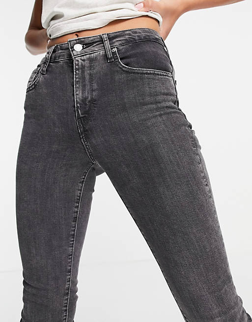 Levi's 721 high rise skinny in washed black | ASOS