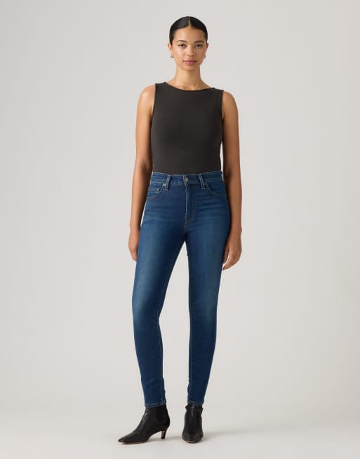 Levi's 721 high rise skinny jeans in blue, 2 of 4
