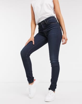 levi's 721 high rise skinny dark blue