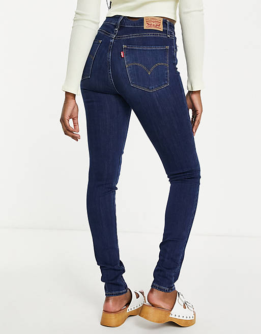 Top 72+ imagen levi’s dark wash skinny jeans