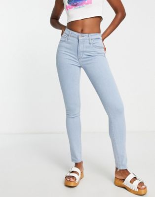Levi's 721 high rise skinny jeans in light wash blue