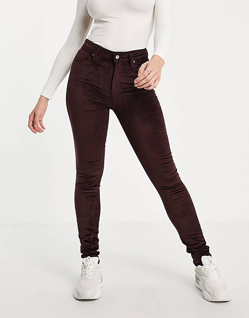 Levi's 721 high rise skinny jeans in purple