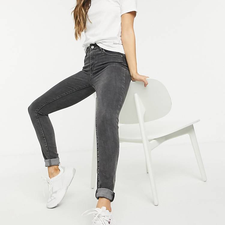 Levi's 721 high rise skinny jeans in washed black | ASOS