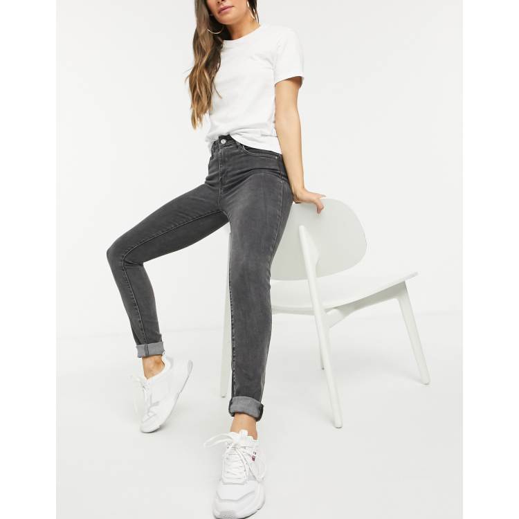 Levi's 721 high rise skinny jeans in washed black | ASOS