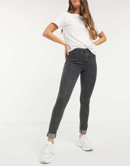 Levi's 721 high shop rise skinny washed black