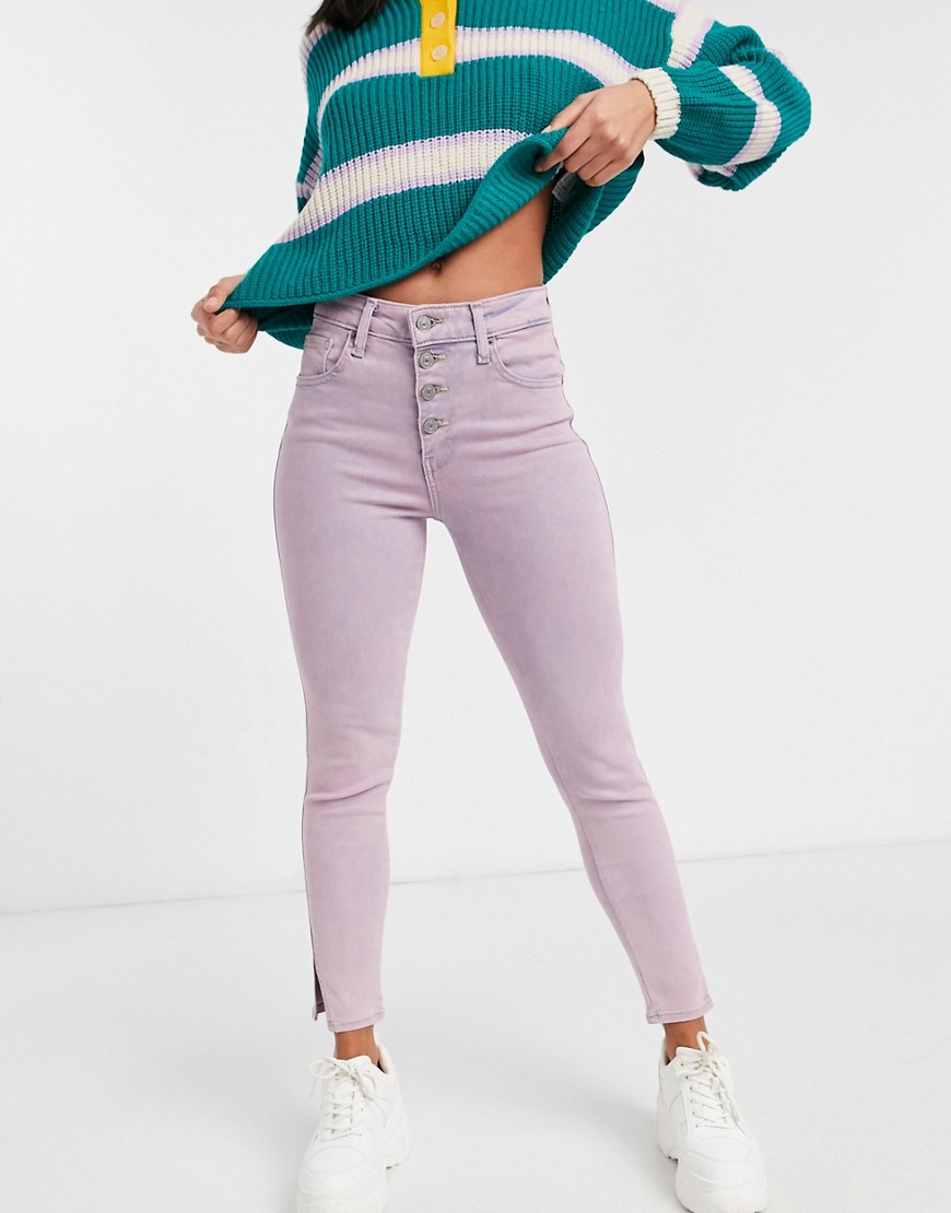 Levi's - 721 - Højtaljede skinny-jeans i lyserød