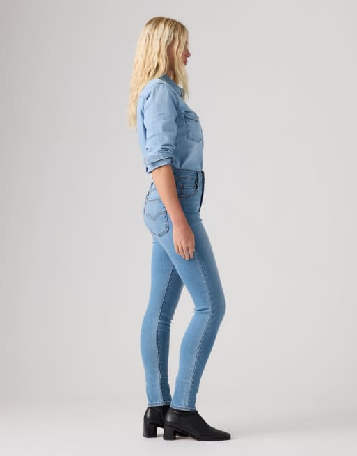Levi's 721 jean skinny taille haute bleu clair, 4 de 4