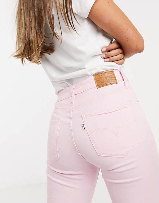 vice versa official Spain Levi's - 721 - Jean skinny taille haute - Rose clair | ASOS