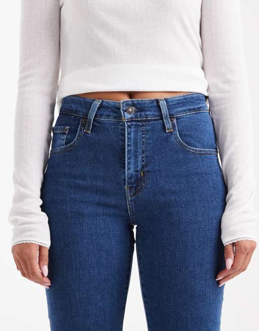 Levi's – 721 – Niebieskie jeansy o obcisłym kroju, z podwyższonym stanem, 5 z 5