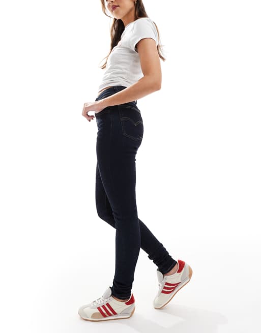 Levi's - 721 - Skinny jeans met hoge taille in indigo, 3 van 5