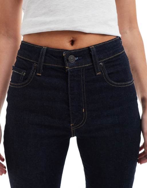 Levi's - 721 - Skinny jeans met hoge taille in indigo, 5 van 5