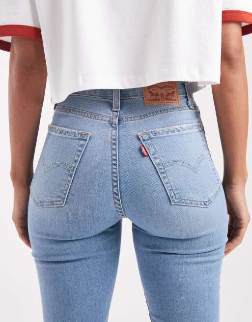 Levi's - 721 - Skinny jeans met hoge taille in lichtblauwe wassing, 5 van 5