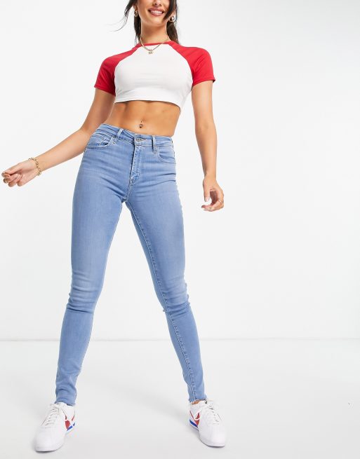 Levi's - 721 - Skinny jeans met hoge taille in lichte wassing