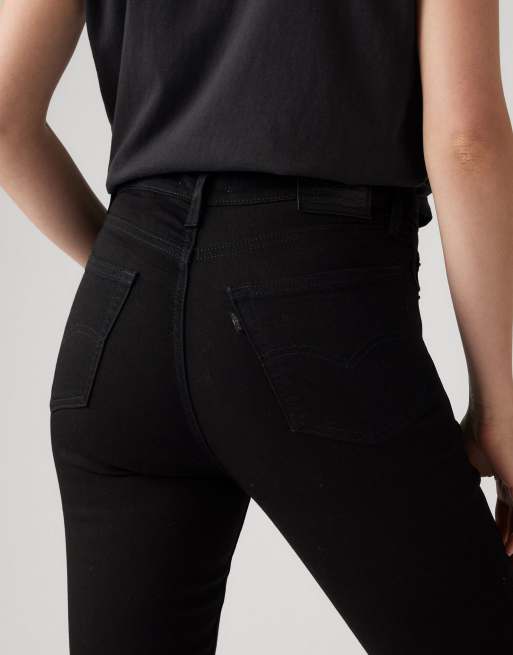 Levi's - 721 - Skinny jeans met hoge taille in zwart, 3 van 4