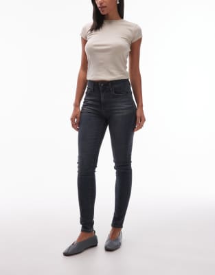Levi's - 721 - Skinny-Jeans mit hohem Bund in dunkler Waschung-Marineblau