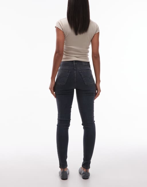 Levi's - 721 - Vaqueros ajustados de talle alto con lavado oscuro, 2 de 5