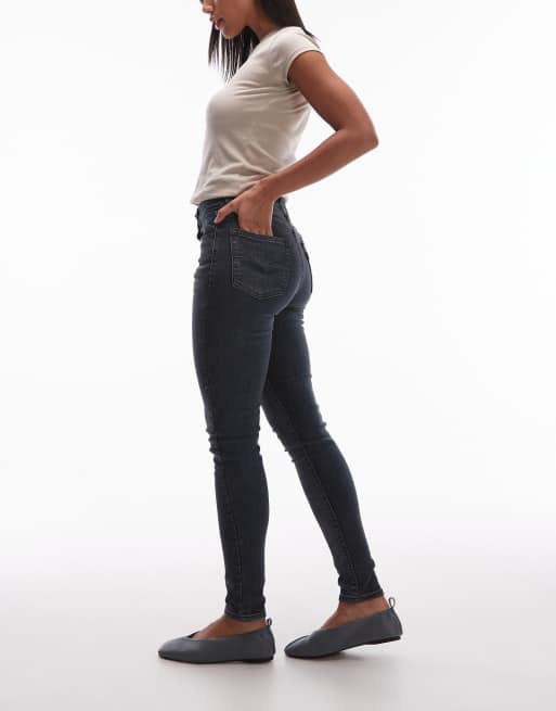 Levi's - 721 - Vaqueros ajustados de talle alto con lavado oscuro, 3 de 5