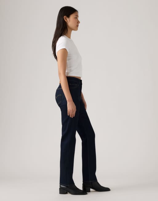Levi's 722 High-Rise Slim Jeans in Dunkelblau, 4 von 4