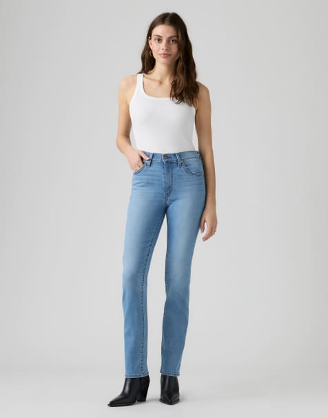 Levi's 722 jeans slim a vita alta blu - view 1