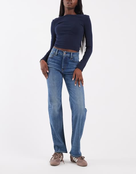 Levi's 723 high rise straight denim jeans in blue - view 1