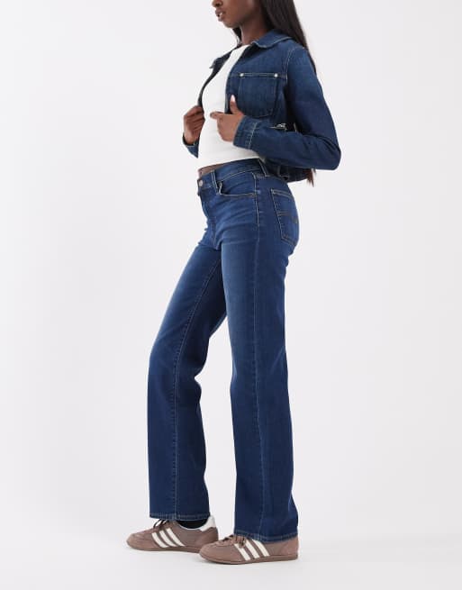 Levi's 723 High-Rise Straight Jeans in Dunkelblau, 3 von 5