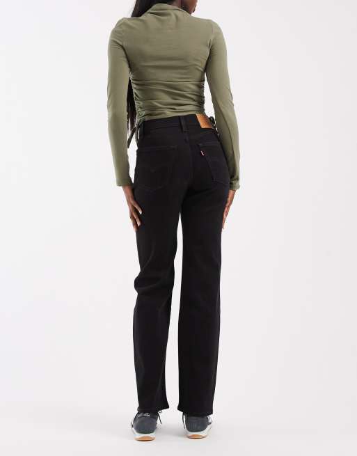 Levi's 723 jean droit taille haute noir, 3 de 5
