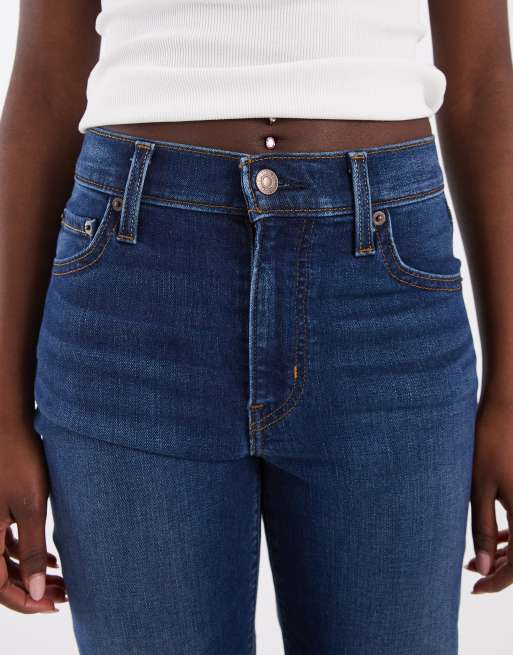 Levi's 723 jeans dritti a vita alta blu scuro, 5 di 5