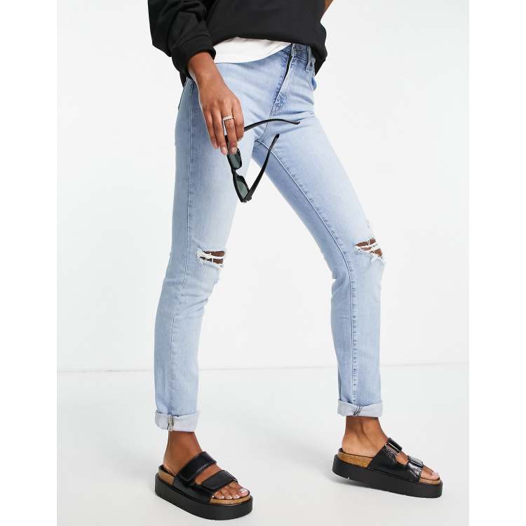 Levi ripped shop jeans women's