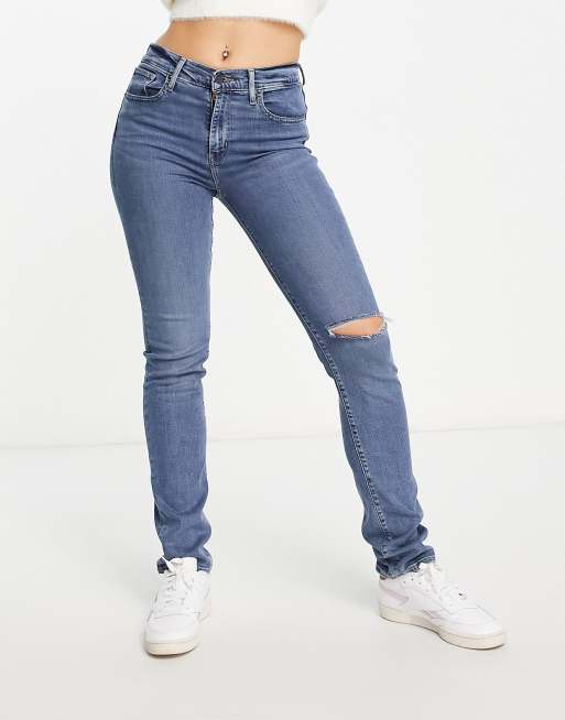 Levi's 721 ripped high rise clearance skinny