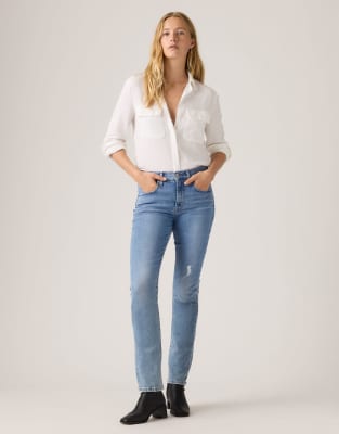 Levi's - 724 - Jean droit style western à taille haute - Bleu