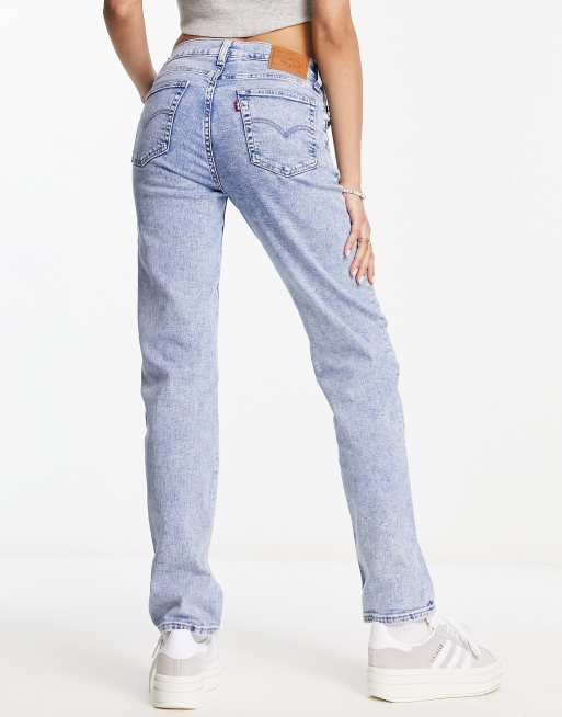 Levi's - 724 - Jeans dritti a vita alta lavaggio blu chiaro, 2 di 5