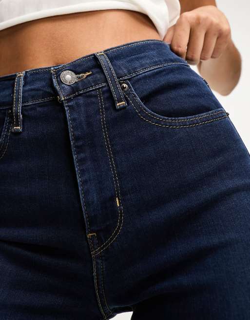 Levi's - 724 - Jeans met hoge taille en rechte pijpen in indigo blauw, 2 van 5