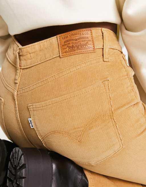 Levi s 725 high rise bootcut cord jeans in tan