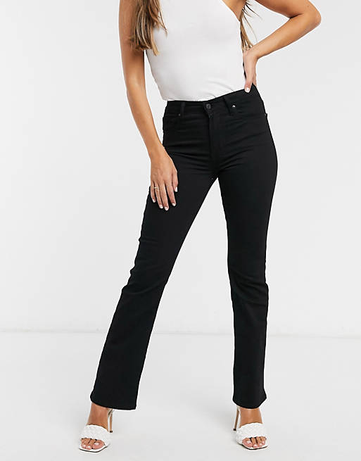Levi's 725 high rise bootcut jeans in black | ASOS