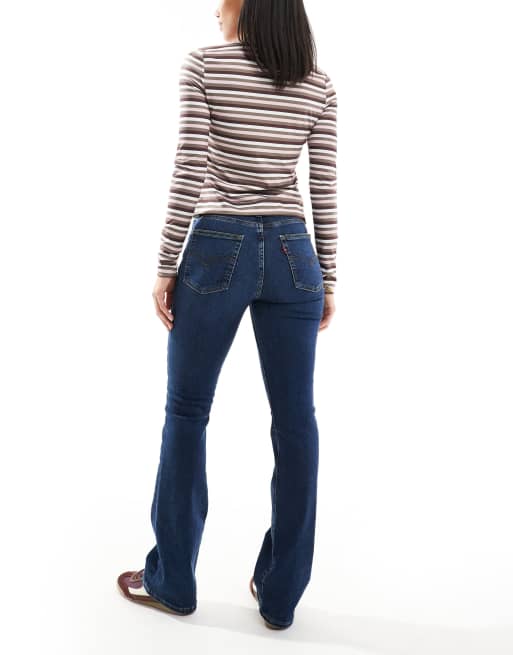 Levi's 725 High-rise bootcut jeans in dark indigo, 2 of 5
