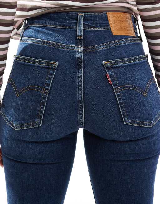 Levi's 725 High-rise bootcut jeans in dark indigo, 4 of 5