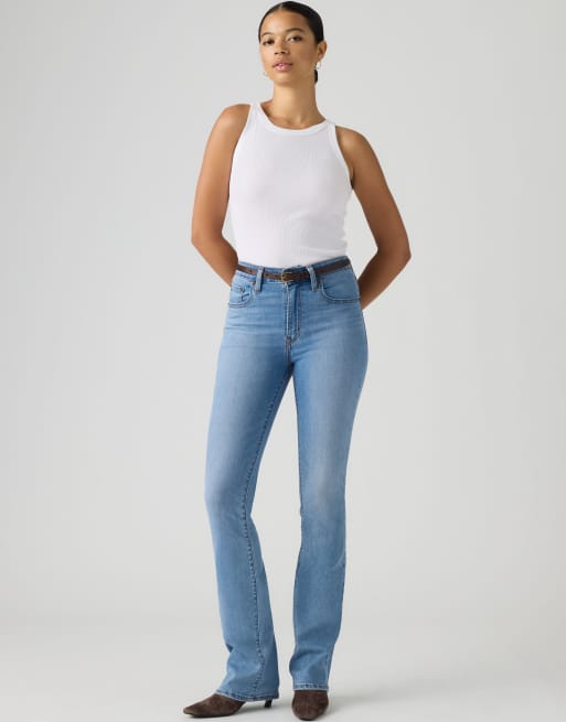 Levi's 725 High-Rise Bootcut-Jeans in Hellblau, 3 von 4