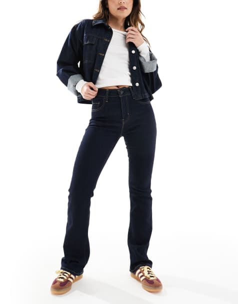 Levi's 725 high rise bootcut jeans in indigo - view 1