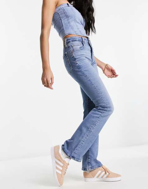 Levi's - 725 - Højtaljede bootcut-jeans i lyseblå vask - view 1