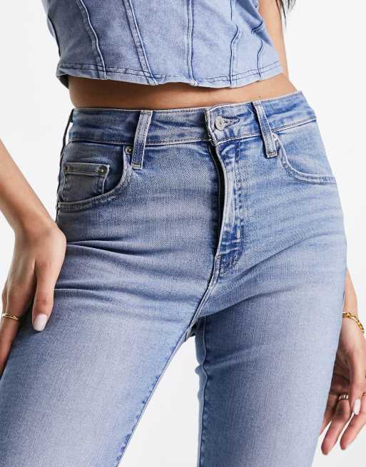 Levi's - 725 - Højtaljede bootcut-jeans i lyseblå vask, 5 af 5