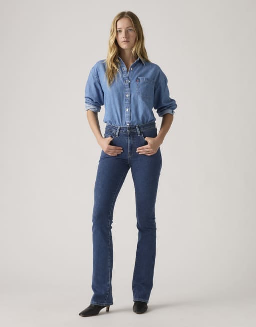 Levi's - 725 - Jean bootcut taille haute - Bleu moyen, 2 de 4