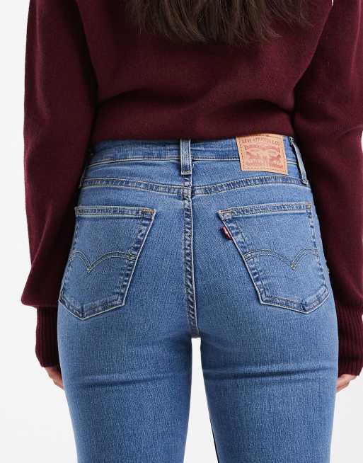 Levi's – 725 – Mörkblå bootcut-jeans med hög midja, 5 av 5