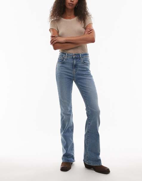 Levis - 726 - Jean évasé taille haute - Délavage clair - view 1
