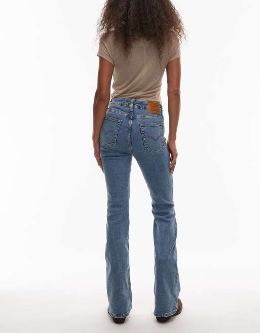 Levis 726 Jean évasé taille haute Délavage clair ASOS