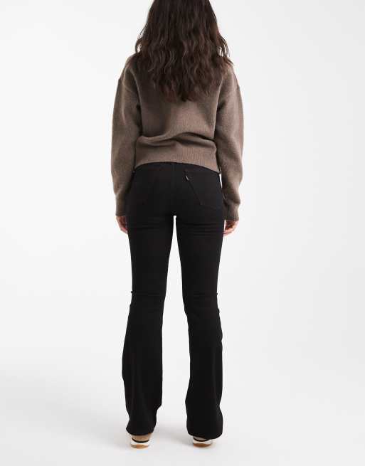 Levi's – 726 – Schlagjeans in Schwarz mit hohem Bund, 3 von 5